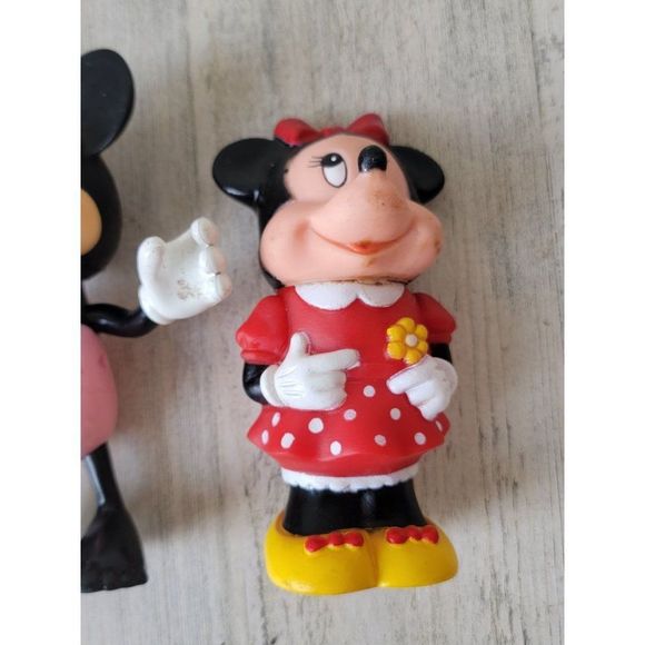 Disney Mickey Minnie Mouse swimming playset toy figure couple swimsuit - Picture 6 of 16